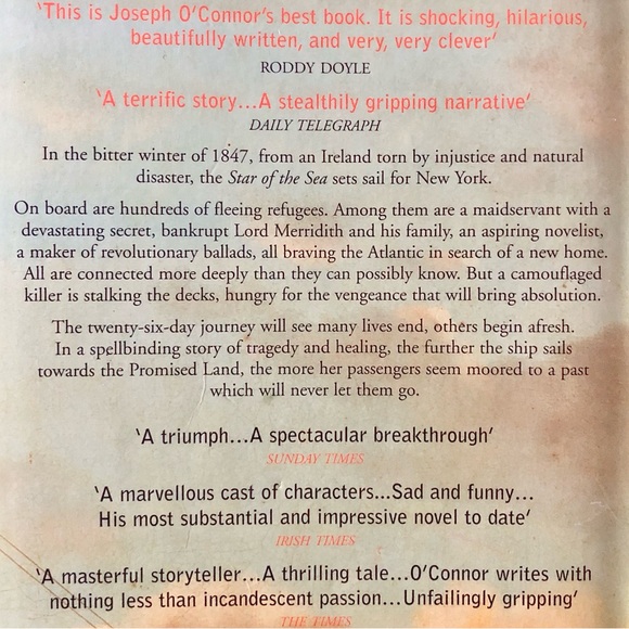 Book “Star of the Sea” Fiction Irish American Home PB - Picture 9 of 10